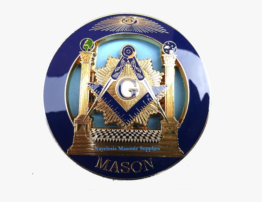 Blue Lodge Delux Master Mason Cut Out Car Emblem, HD Png Download, Free Download