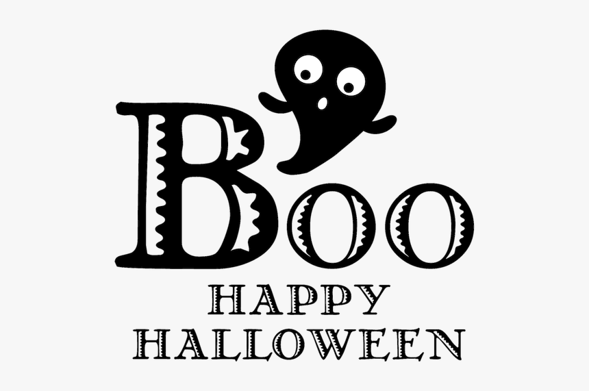 Boo Happy Halloween Stamp, HD Png Download, Free Download