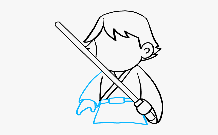 How To Draw Luke Skywalker, HD Png Download, Free Download