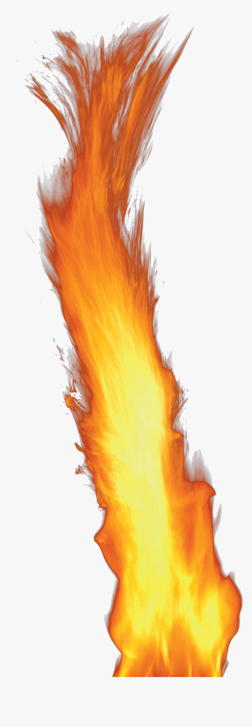 Single Flame Fire, HD Png Download, Free Download