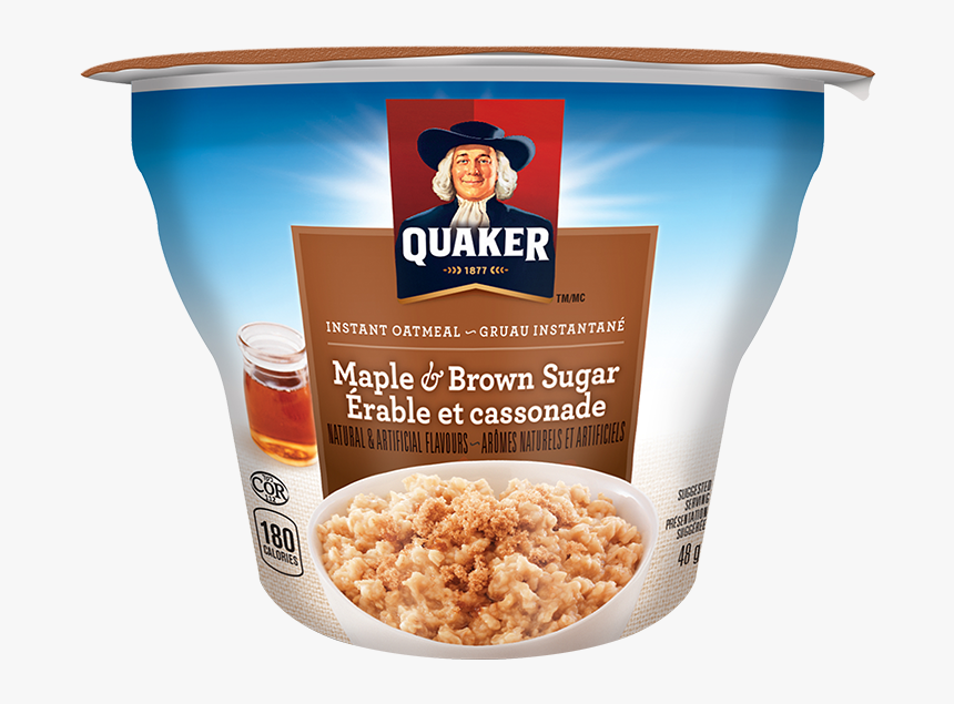 Quaker® Maple & Brown Sugar Instant Oatmeal Cup, HD Png Download, Free Download