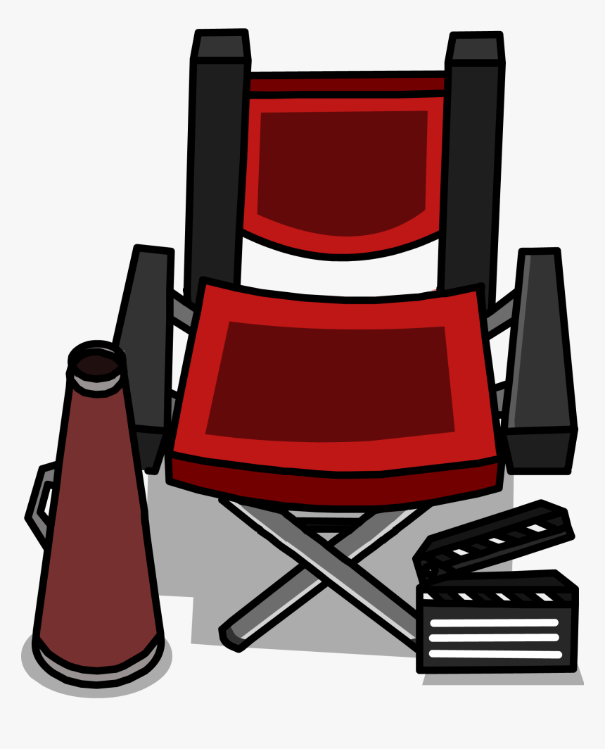 Director Chair Club Penguin, HD Png Download, Free Download