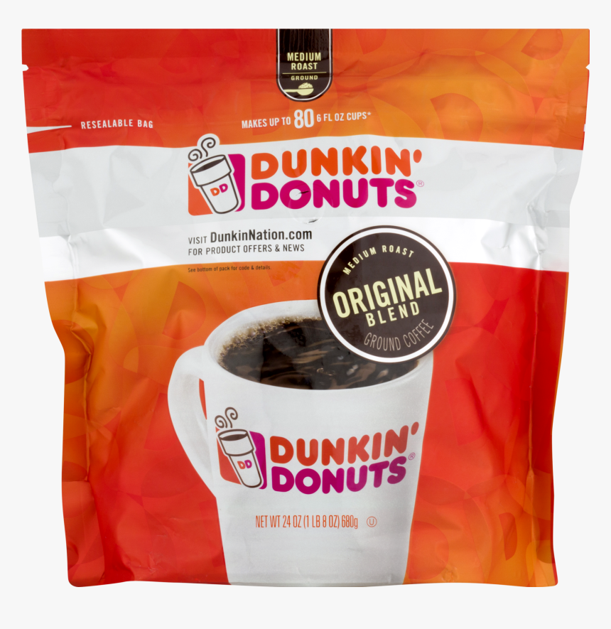 Dunkin Donuts Ground Coffee Original Blend , Png Download, Transparent Png, Free Download