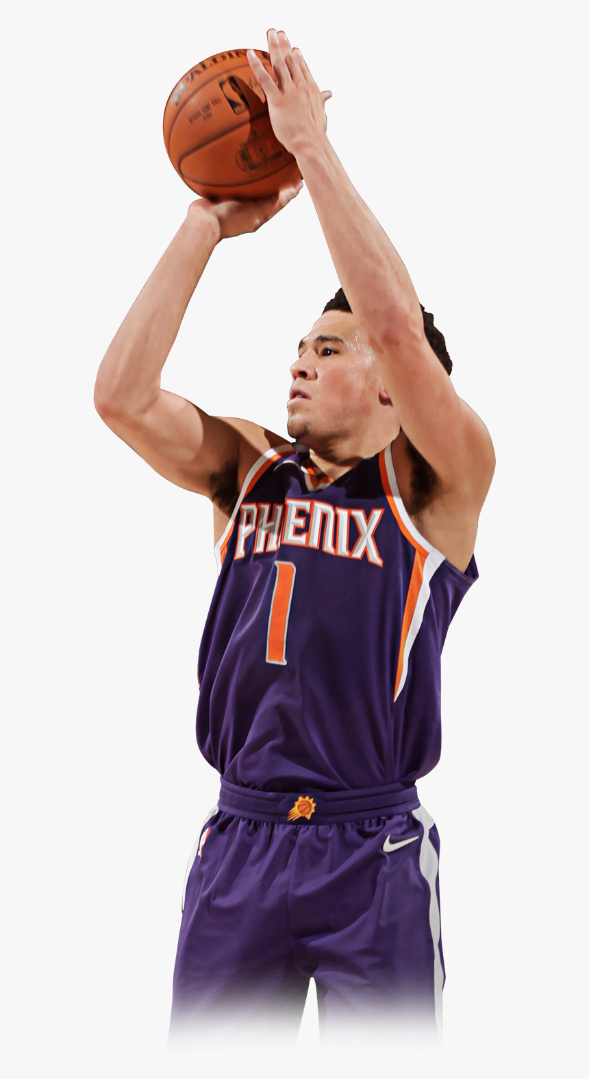 devin booker no shirt