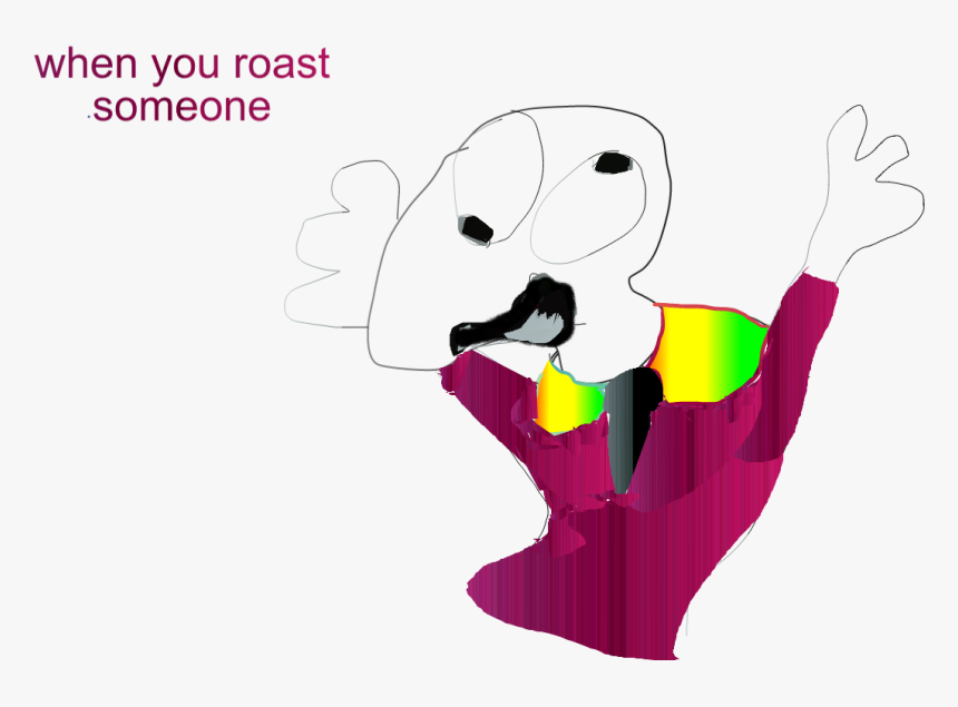 When You Roast Someone Illustration Pink Text Mammal, HD Png Download, Free Download