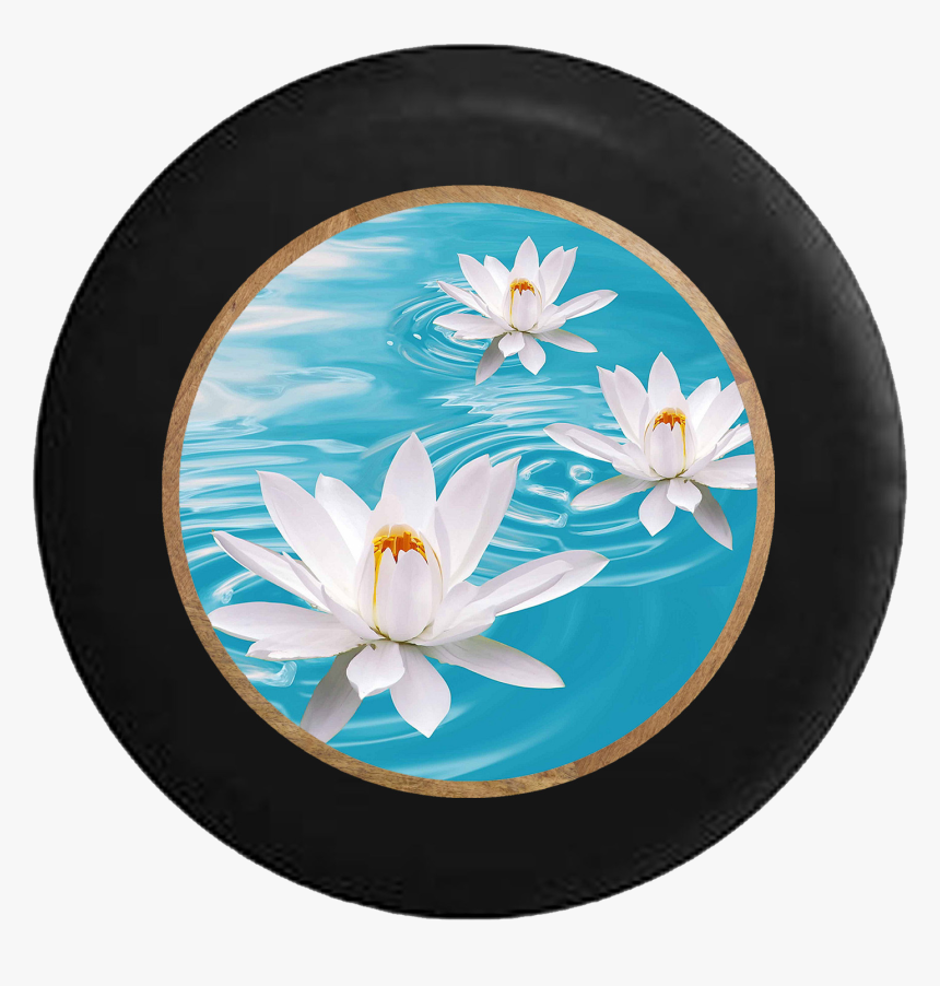 White Lotus Blossom Flower Yoga Serenity Namaste Jeep, HD Png Download, Free Download