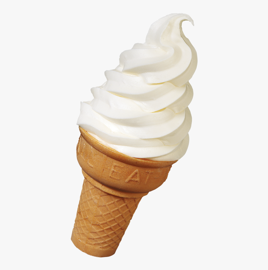 Vanilla Cone Whipped Cream On A Cone-, HD Png Download - kindpng.