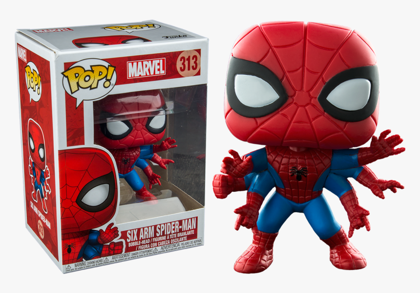 Six Arm Spider Man Us Exclusive Pop Vinyl Figure, HD Png Download, Free Download