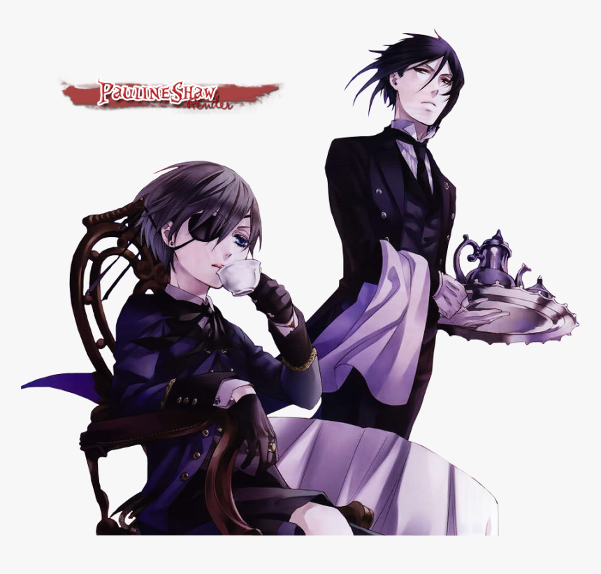 Kuroshitsuji Ciel And Sebastian Png, Transparent Png, Free Download