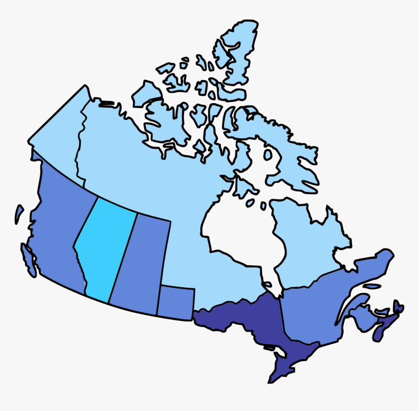 Map Of Canada In 1867, HD Png Download, Free Download