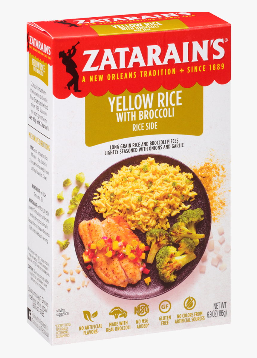 Zatarain's Yellow Rice With Broccoli, HD Png Download, Free Download