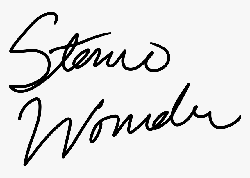 Stevie Wonder Signature - Handtekening Stevie Wonder, HD Png Download, Free Download