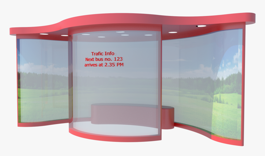 Curve Design Of London Bus Stop, HD Png Download, Free Download