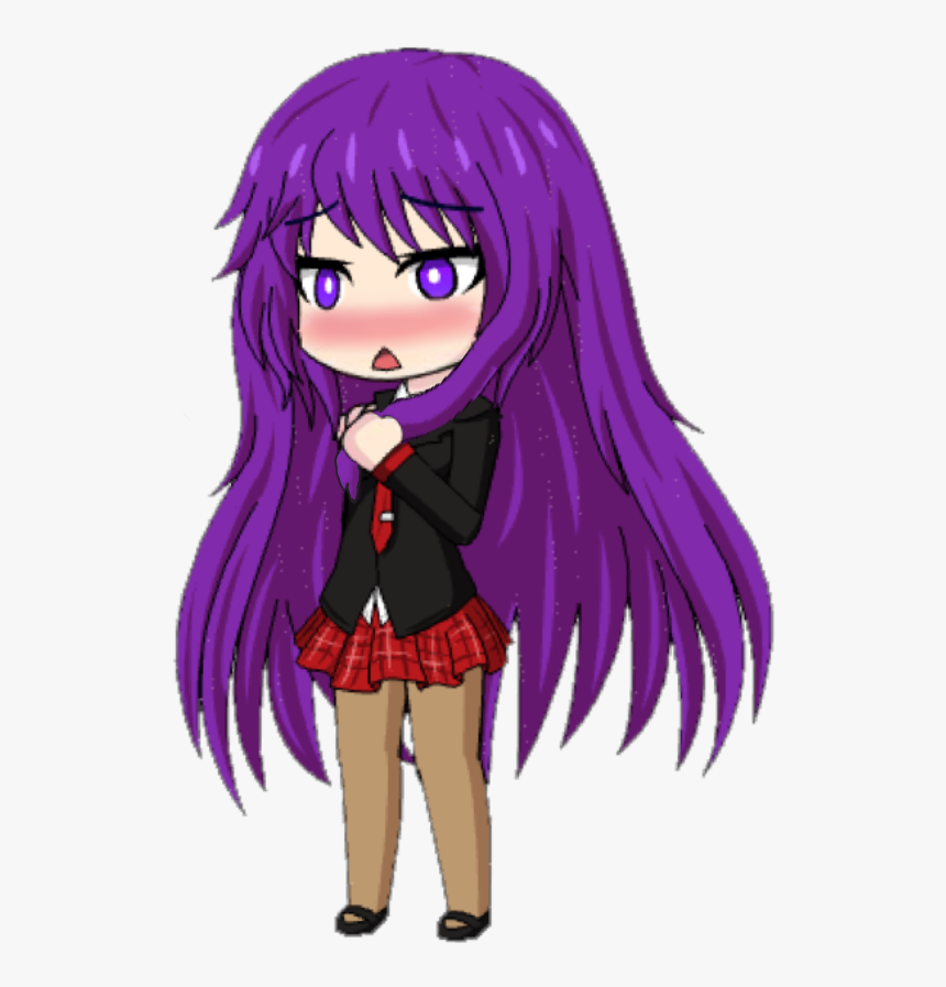 Yuri From Doki Doki Literature Club I Started A Doki - Cartoon, HD Png Download, Free Download