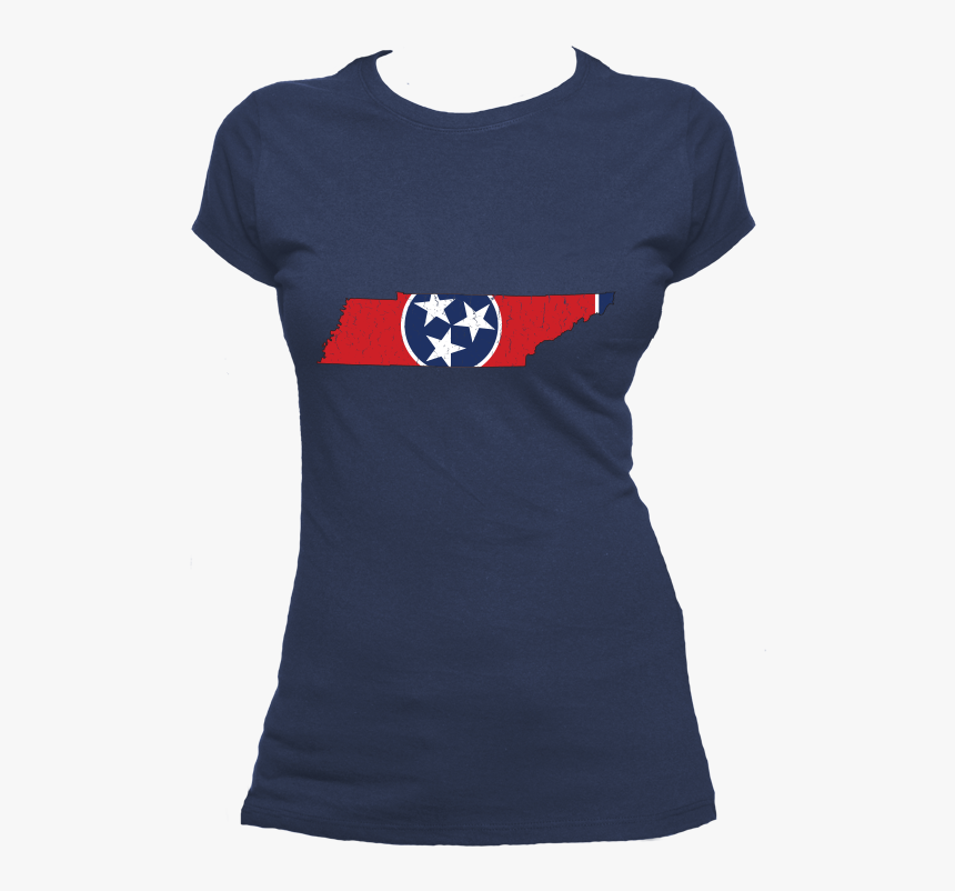 Tennessee Flag State Outline Red Womens Short Sleeve - Professional Fangirl Shirt, HD Png Download, Free Download