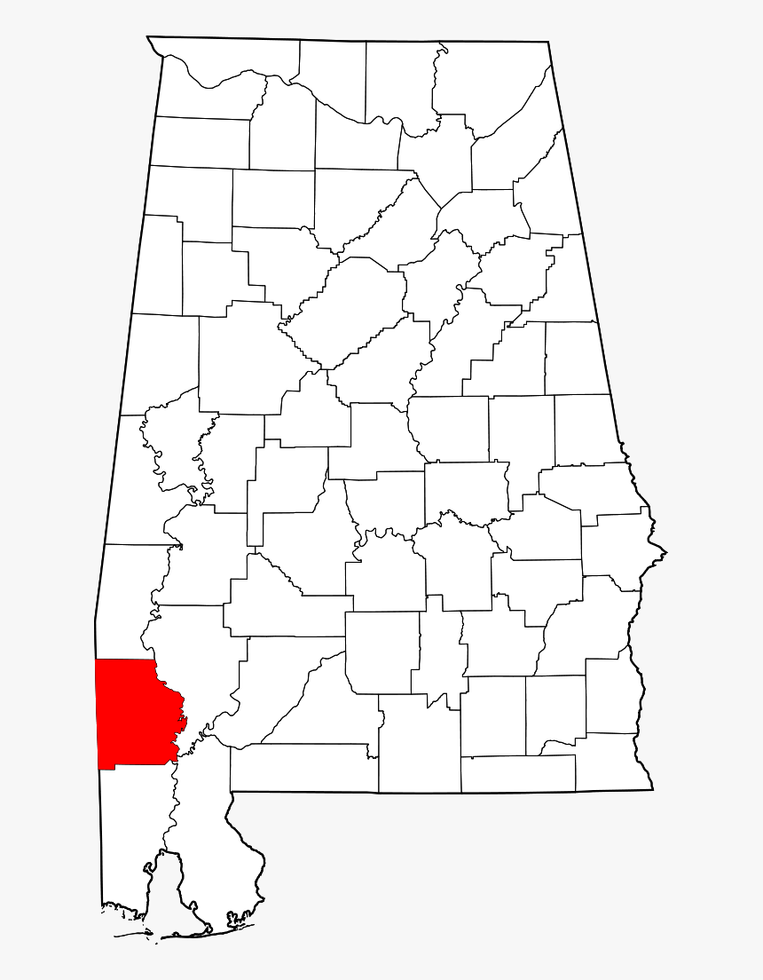 Transparent Alabama Outline Png - Mobile County Alabama, Png Download, Free Download