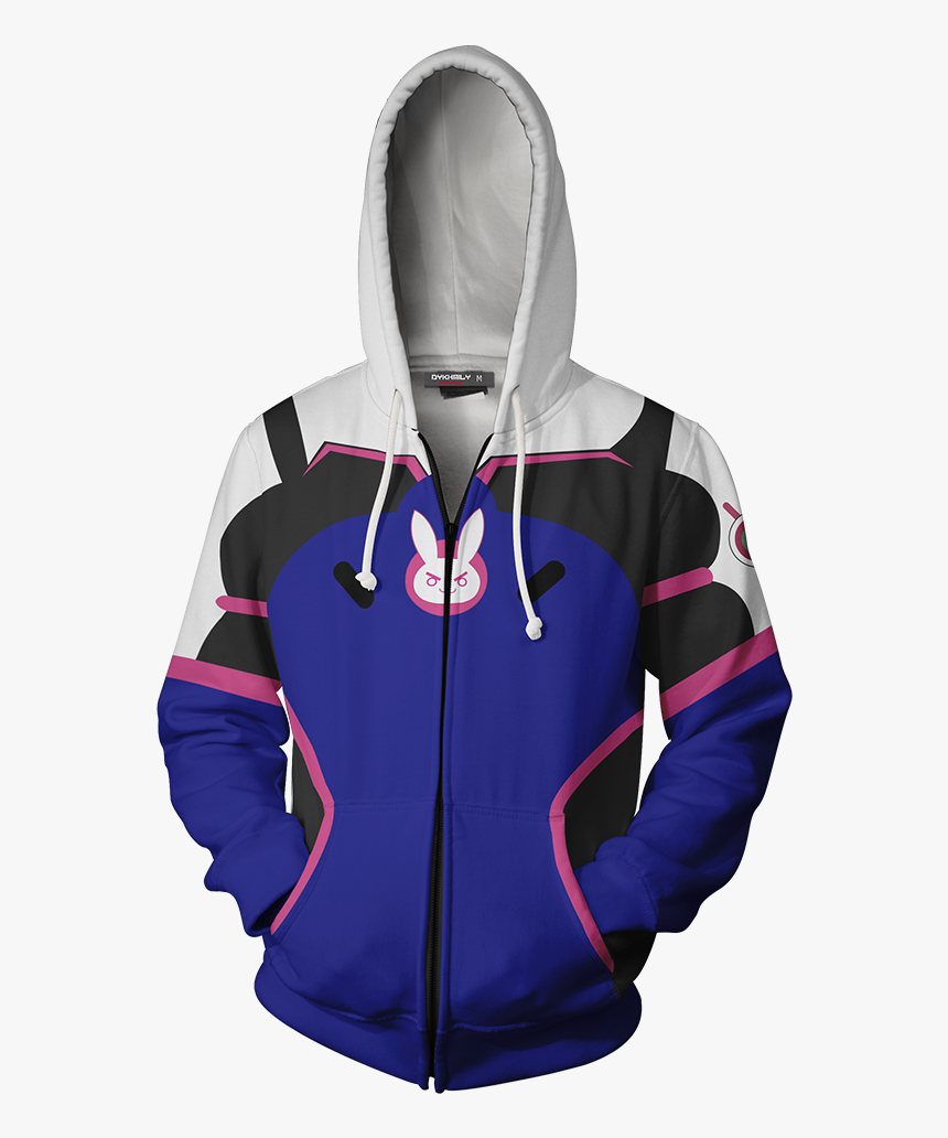 Va Cosplay Zip Up Hoodie Jacket - D Va Jacket Overwatch, HD Png Download, Free Download