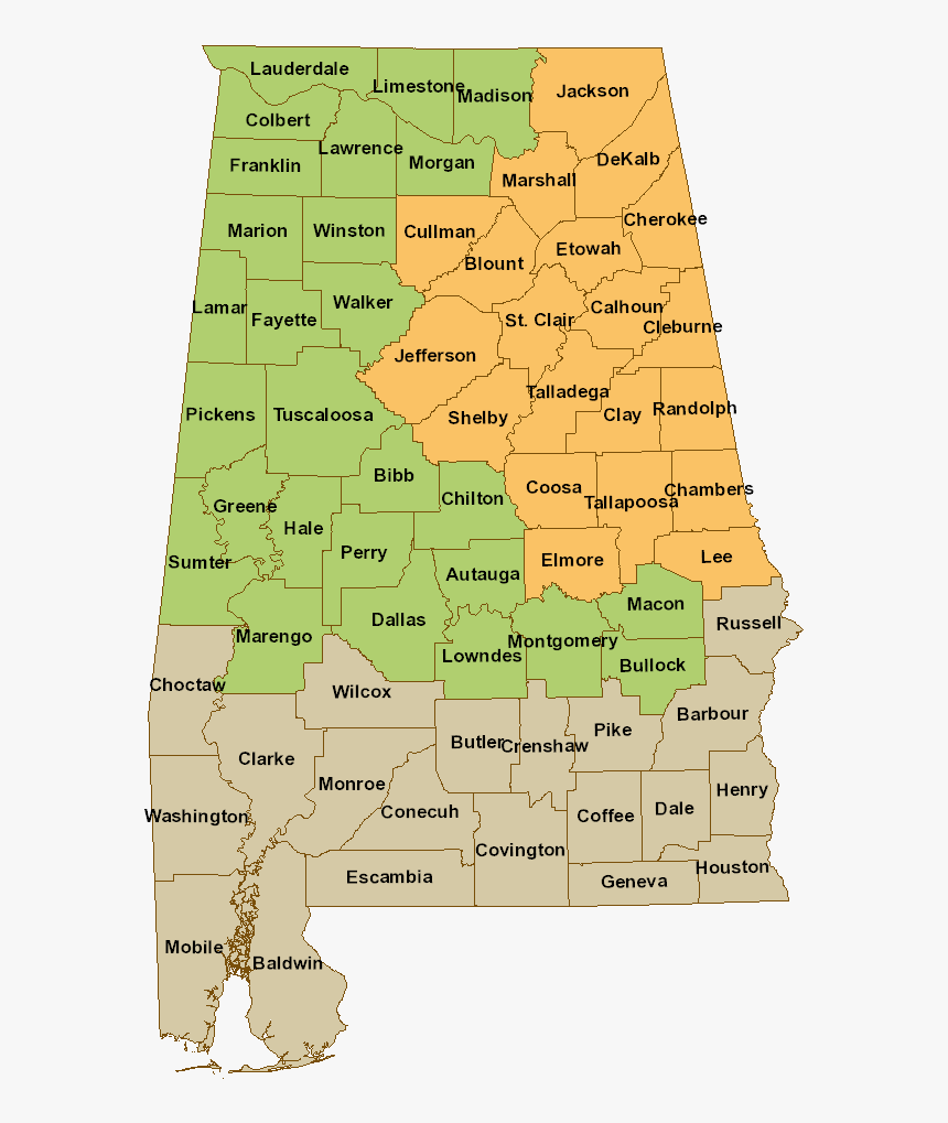 Coosa County Alabama Map Coosa County Alabama, Hd Png Download - Kindpng
