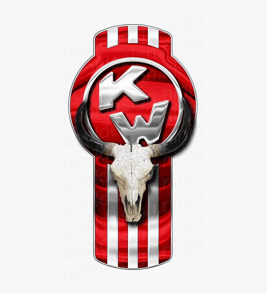 Transparent Bull Skull Png - Blue Kenworth Emblem, Png Download, Free Download