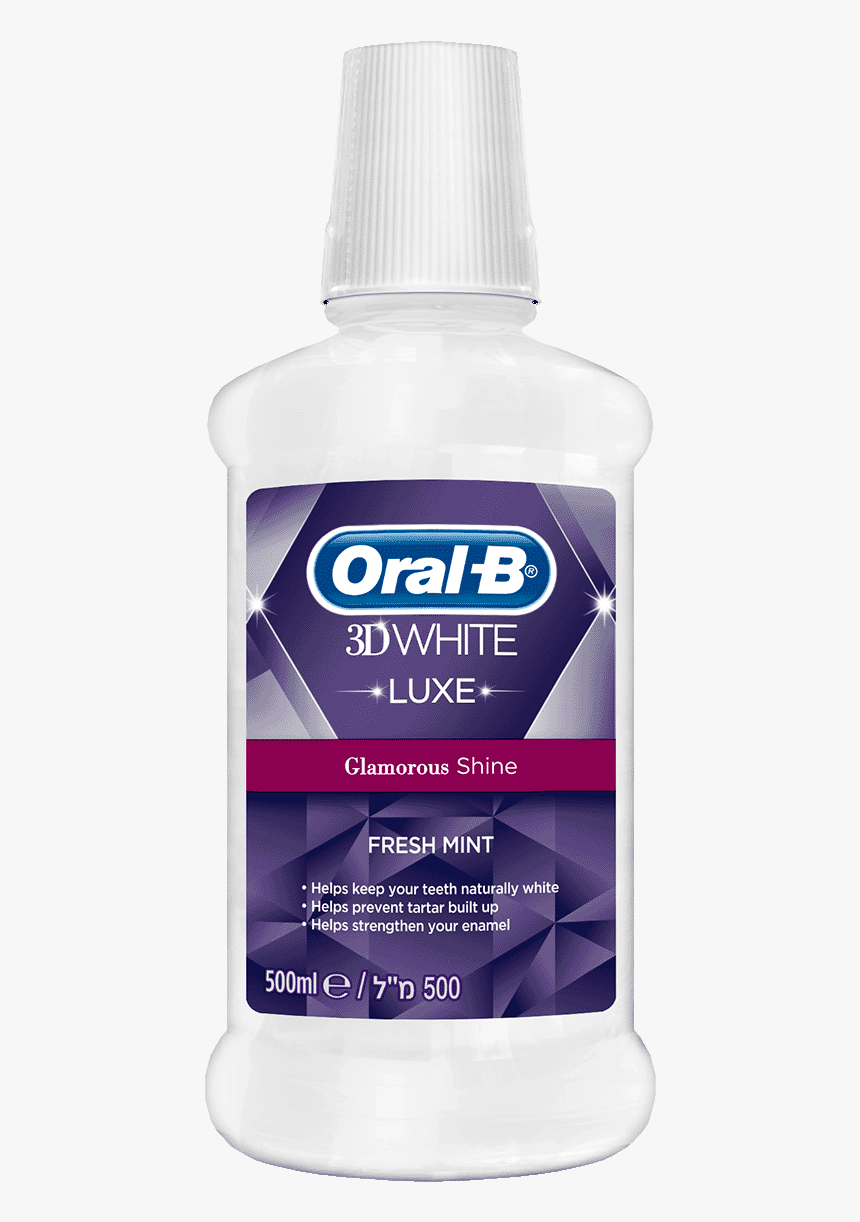 Oral-b 3d White Glamorous Shine Rinse - Oral B 3d White Mouthwash, HD Png Download, Free Download