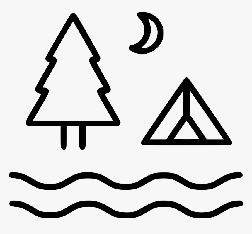 Camping Icon Images Black And White, HD Png Download, Free Download