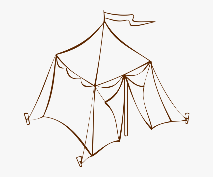 Line Art,angle,symmetry - Tent Clip Art, HD Png Download, Free Download