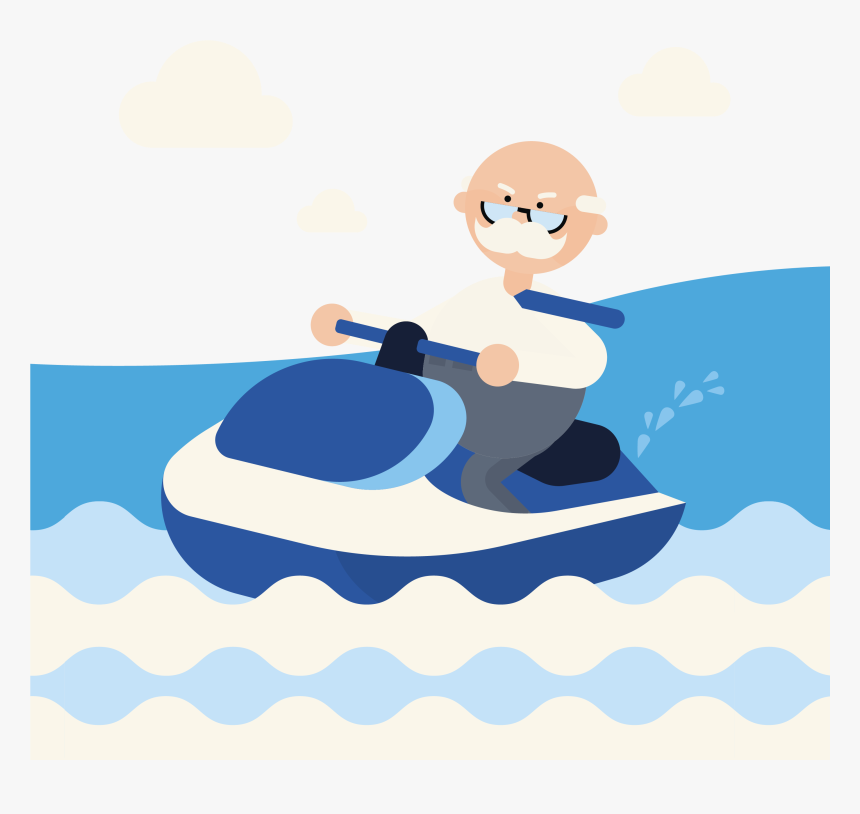 Scientist Riding On Jet Ski, HD Png Download, Free Download