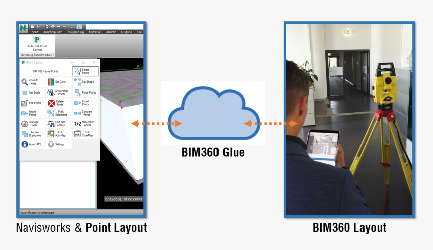 2 - Surveyor Using Bim 360 Layout, HD Png Download, Free Download