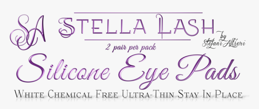 Stella Lash Silicone White Eye Pads Gel Free - Calligraphy, HD Png Download, Free Download