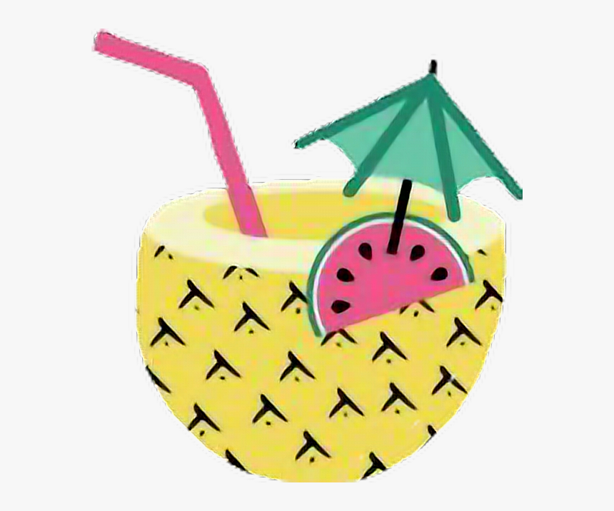 Pineapples Piñacolada Summer Hawaii Drink Tikibar Piña - Summer Flamingo Clipart, HD Png Download, Free Download