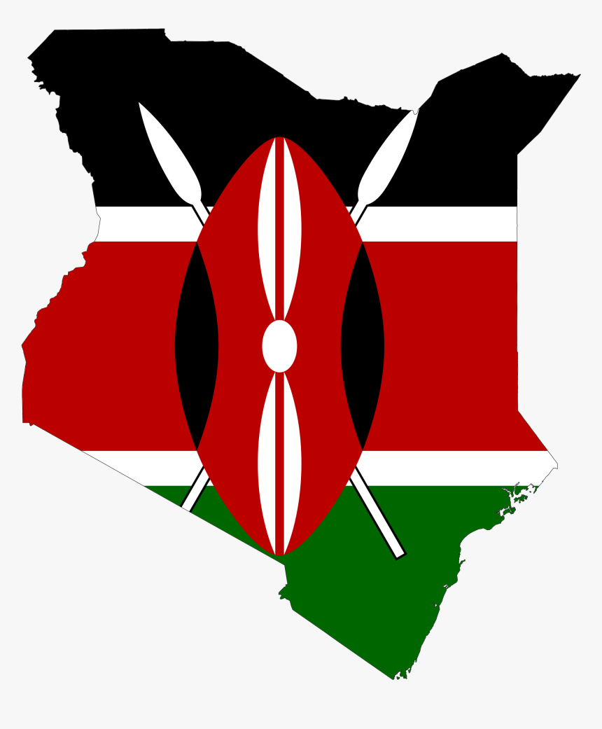 Kenya Flag In Country, HD Png Download - kindpng