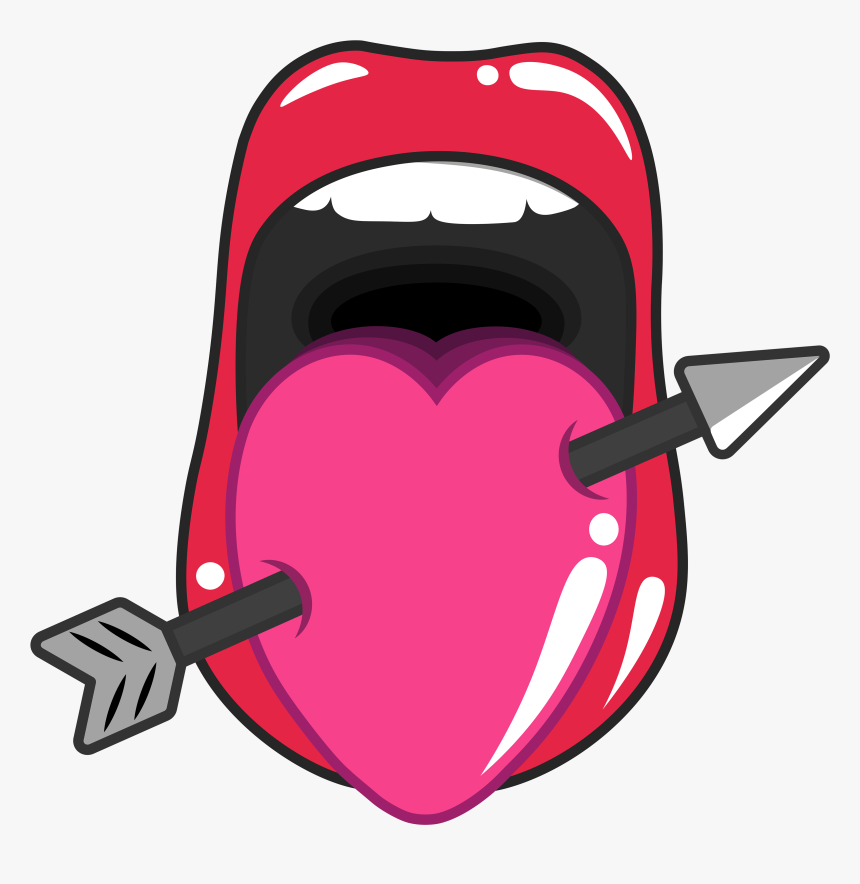 An Image Making The Tongue Also Resemble A Heart, Portraying, HD Png Download, Free Download