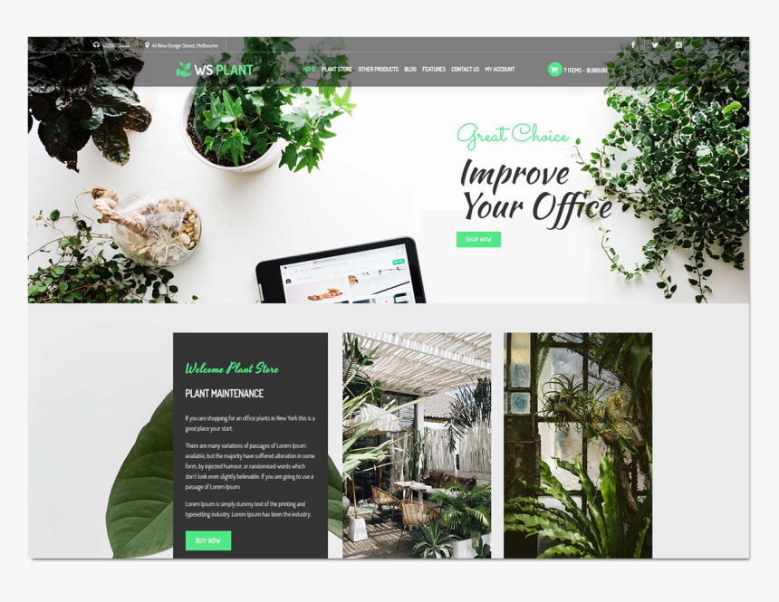 Wordpress Theme Garden Free, HD Png Download, Free Download