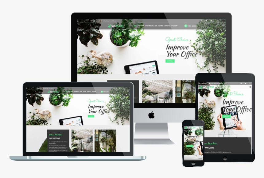 Ws Plant Responsive Garden Woocommerce Wordpress Theme - Responsive Website Templates Png, Transparent Png, Free Download