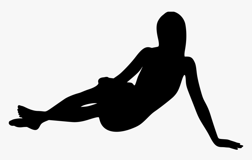Woman Lying 2 Clip Arts - Person Lying Silhouette Png, Transparent Png, Free Download