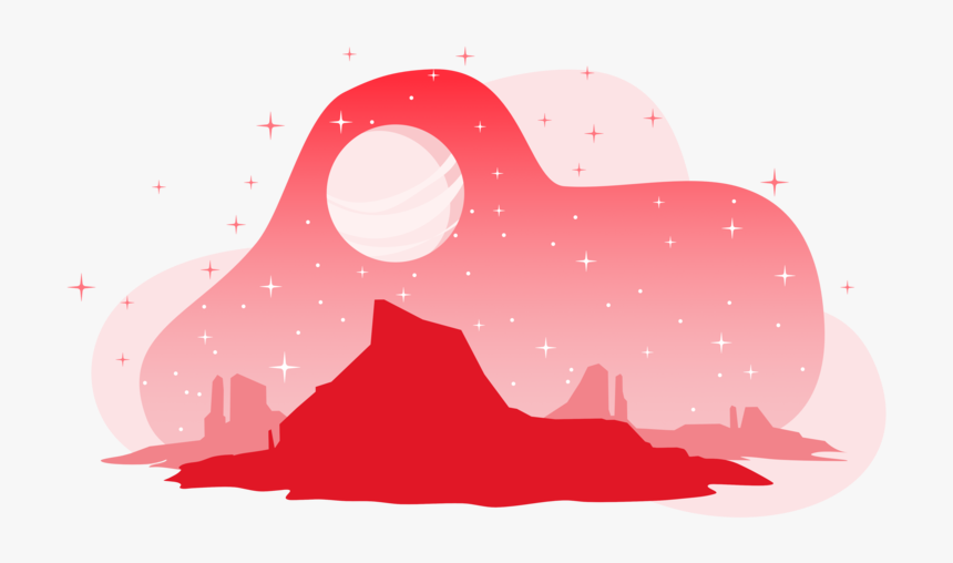 Landing Illustration Planet Design Web Illustration - Illustration, HD Png Download, Free Download