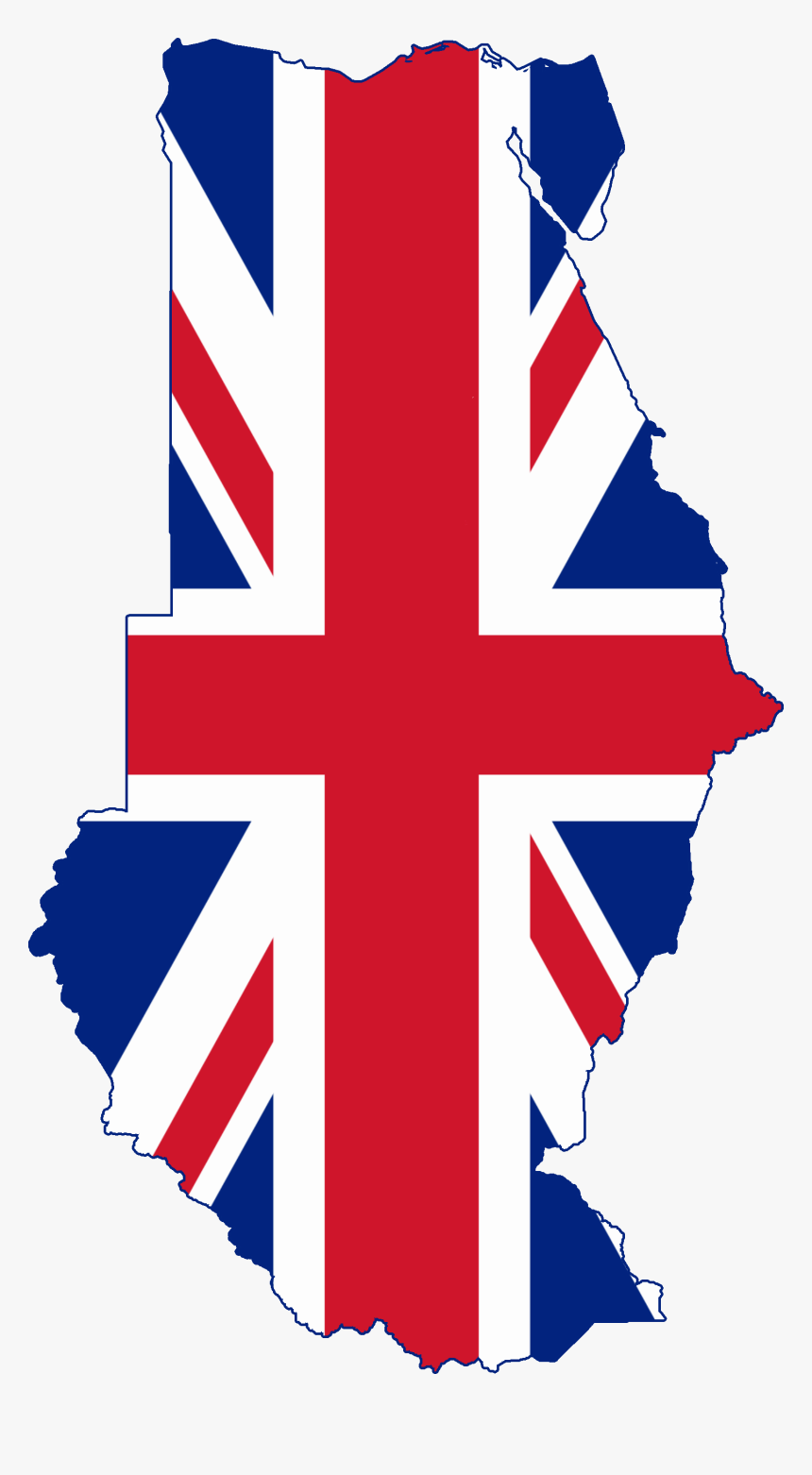 Flag Map Of Anglo Egyptian Sudan 1899 1956 - United Kingdom Flag Vertical, HD Png Download, Free Download