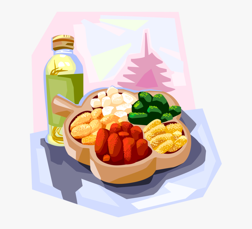 Vector Illustration Of Korean Cuisine Fried Glutinous - Korean Rice Cake Clipart, HD Png Download, Free Download