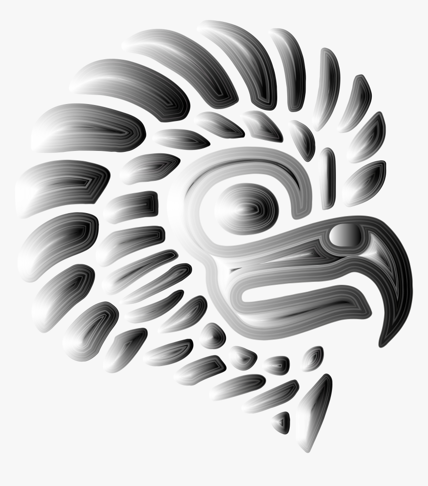Prismatic Stylized Mexican Eagle Silhouette 4 Clip - Vector Mexican Eagle,  HD Png Download - kindpng