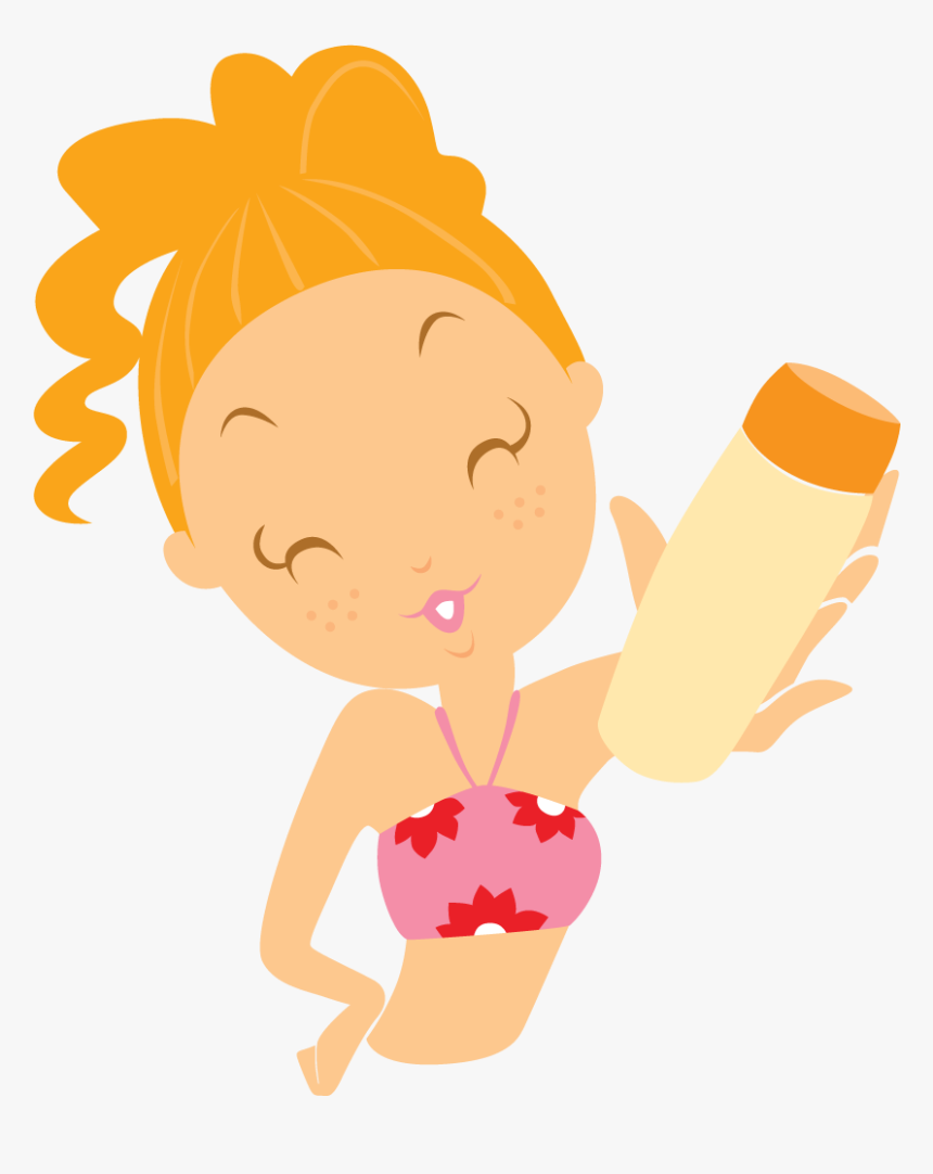 Beach Girl Creme Icon - Png Cartoon Beach Girl, Transparent Png, Free Download