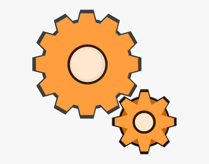 Gears Clipart Orange Transparent Background Gears Clipart, HD Png