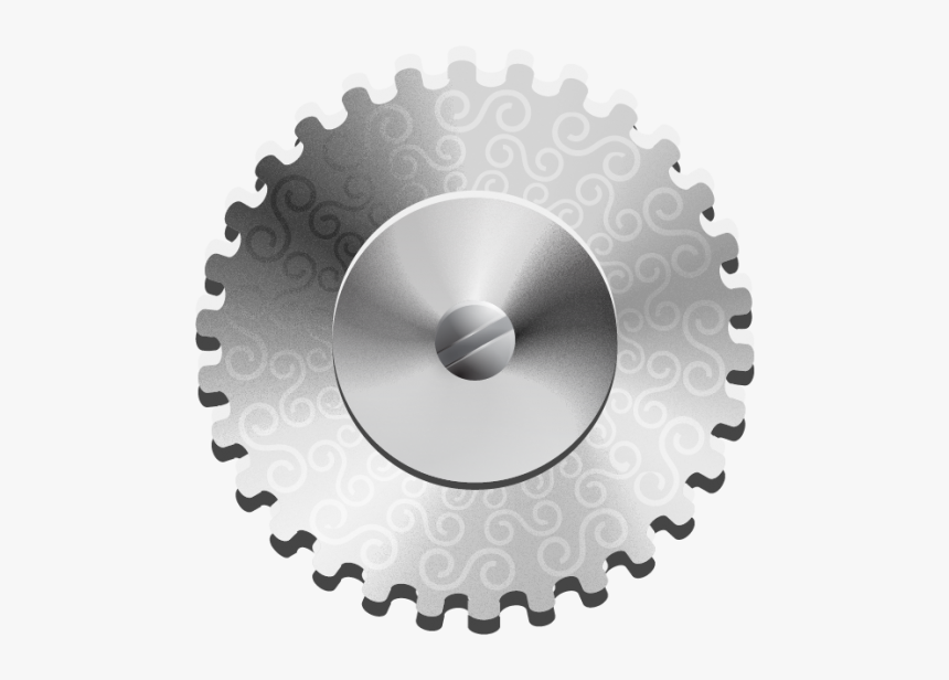 Engraved Metallic Gear Vector - Animated Free Shipping Gif, HD Png Download, Free Download