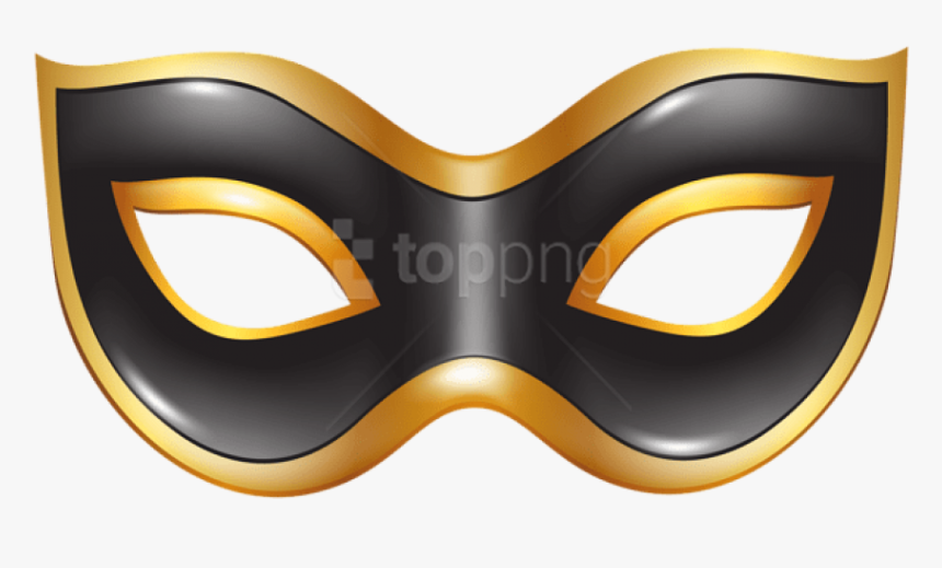 Black Mask Png - Green Mask For Carnival, Transparent Png, Free Download