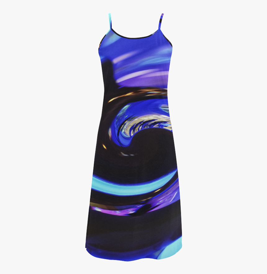 Swirling Colors, Blue, Swirl Alcestis Slip Dress - Cocktail Dress, HD Png Download, Free Download