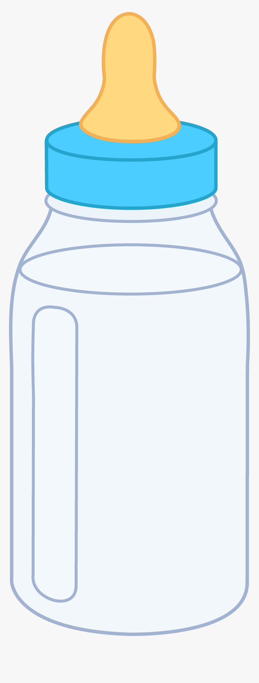 Border Clip Art Www - Blue Bottle Baby Cartoon, HD Png Download, Free Download