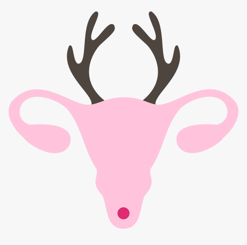 Ruterus Returns For The Holidays - Uterus Reindeer, HD Png Download, Free Download