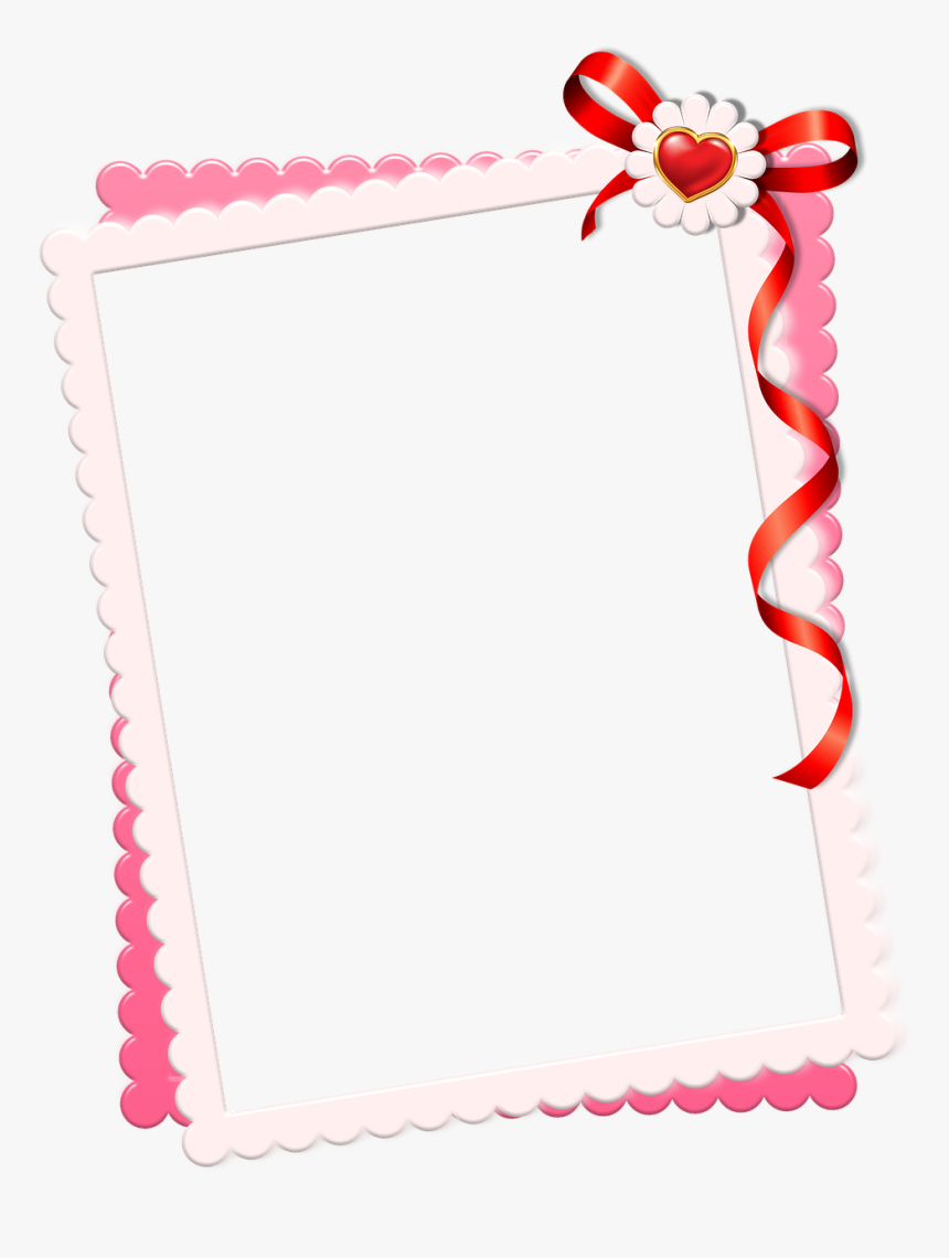 Frame Romance Photoshop Free Photo - Khung Hinh Lang Man, HD Png Download, Free Download