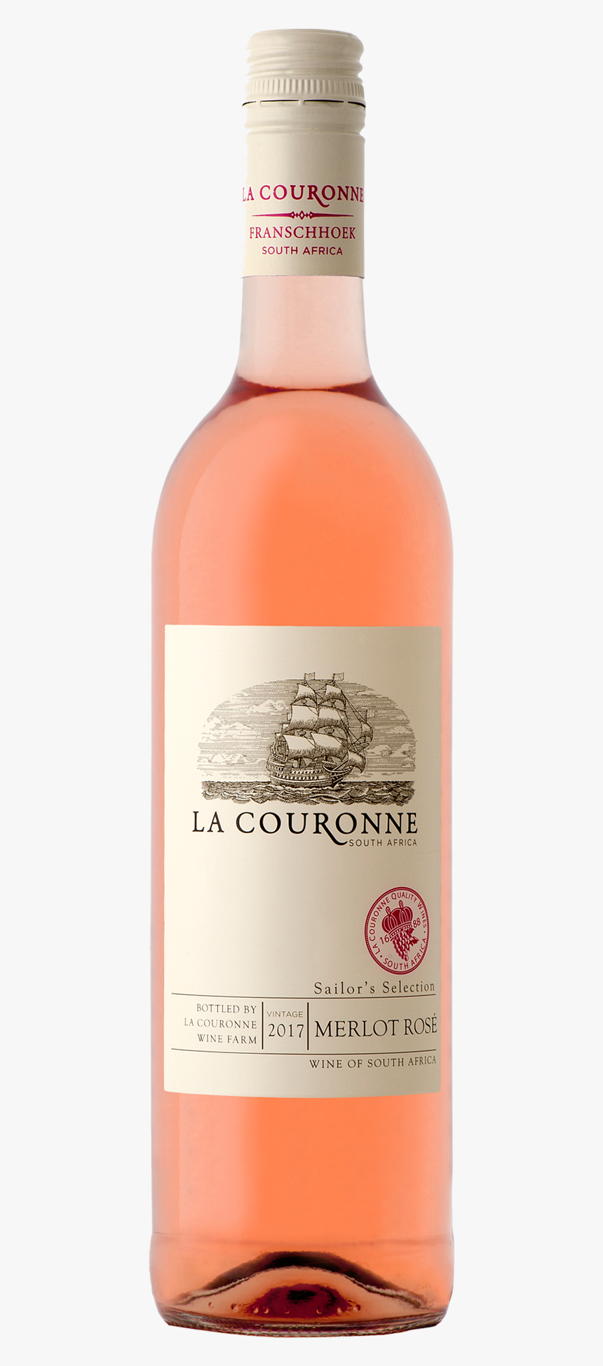 Merlot Ros La Couronne - Glass Bottle, HD Png Download, Free Download