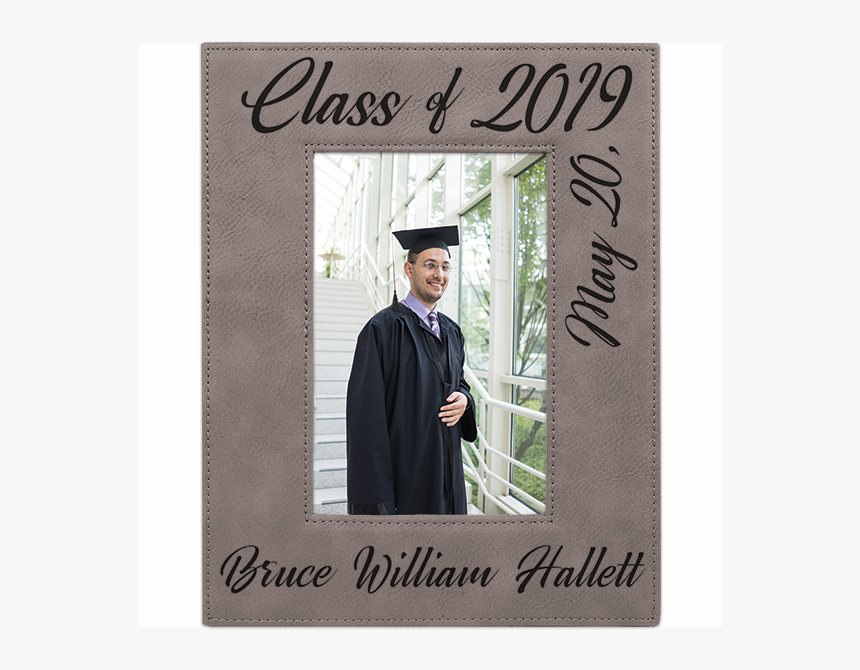 Trendy Graduate Small Leatherette Desk Frame"
title="trendy - Color Under A Black Graduation Gown, HD Png Download, Free Download