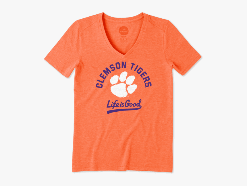 Women"s Clemson Tigers Gradient Tailwhip Cool Vee - Active Shirt, HD Png Download, Free Download